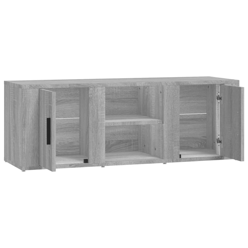 vidaXL TV Cabinet Grey Sonoma 100x31.5x35 cm Engineered Wood