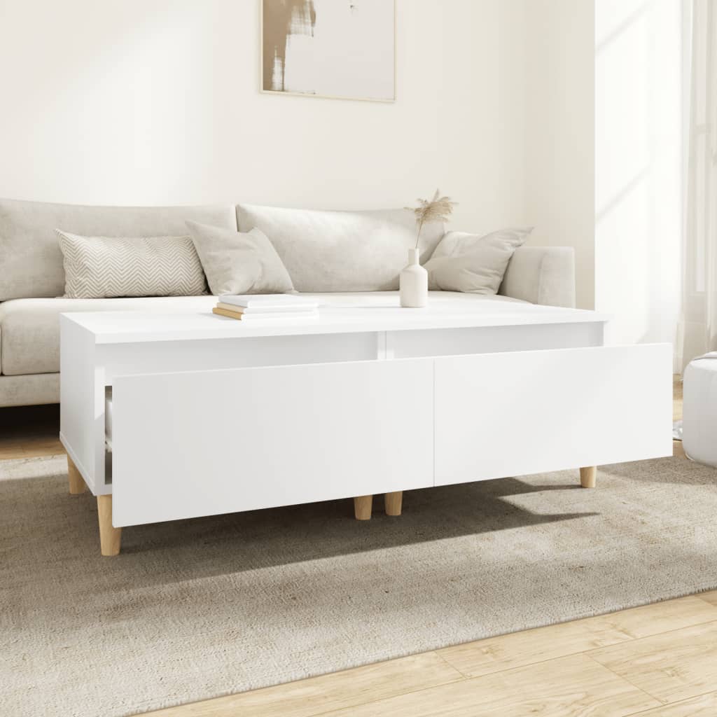vidaXL Side Tables 2 pcs White 50x46x35 cm Engineered Wood