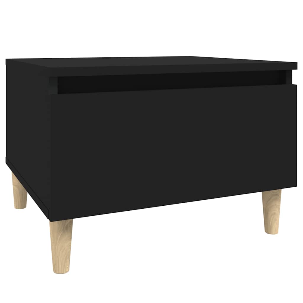 vidaXL Side Tables 2 pcs Black 50x46x35 cm Engineered Wood