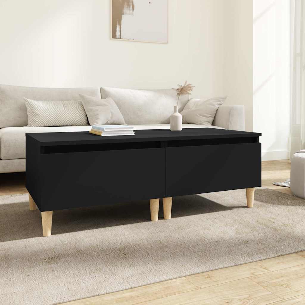 vidaXL Side Tables 2 pcs Black 50x46x35 cm Engineered Wood
