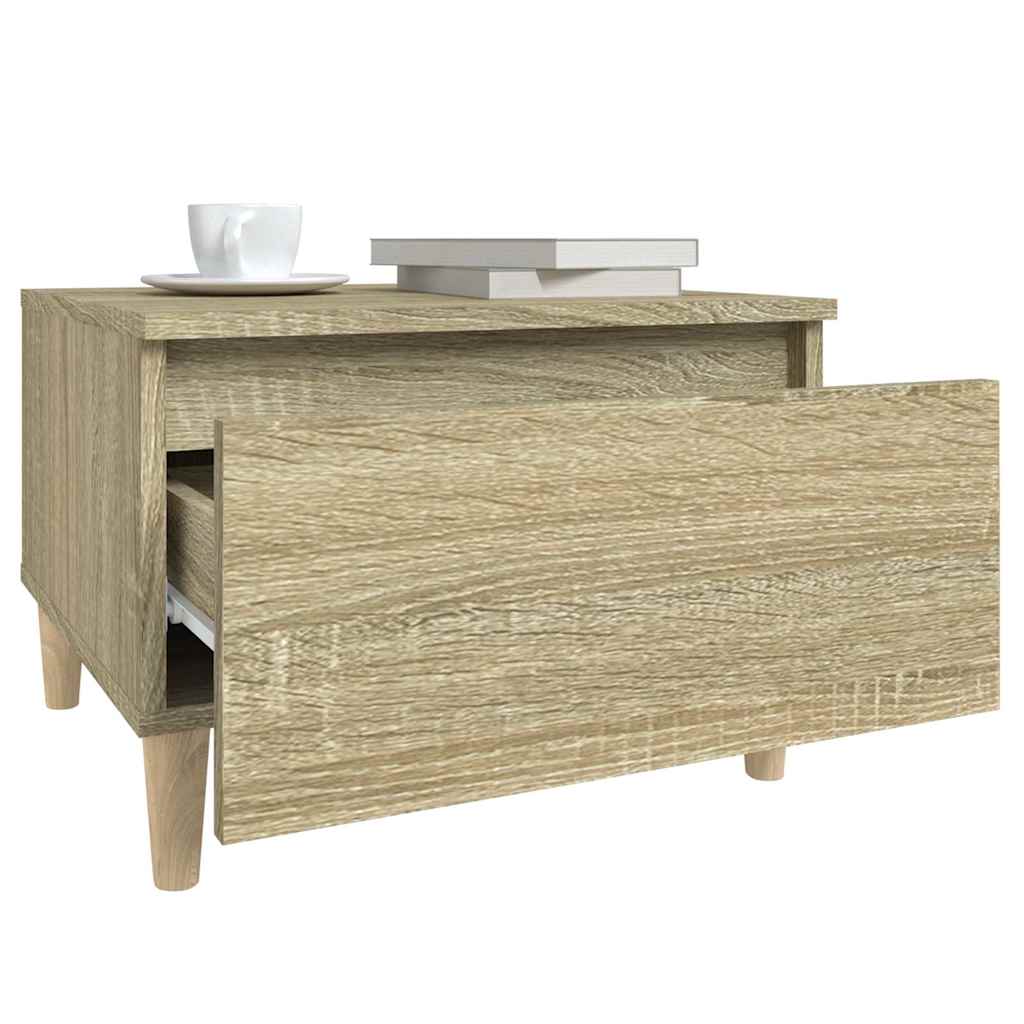 vidaXL Side Table Sonoma Oak 50x46x35 cm Engineered Wood