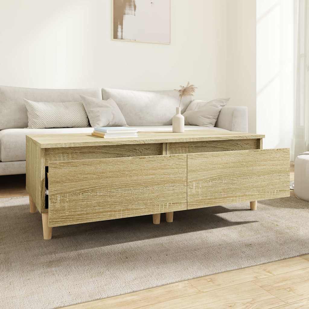 vidaXL Side Tables 2 pcs Sonoma Oak 50x46x35 cm Engineered Wood