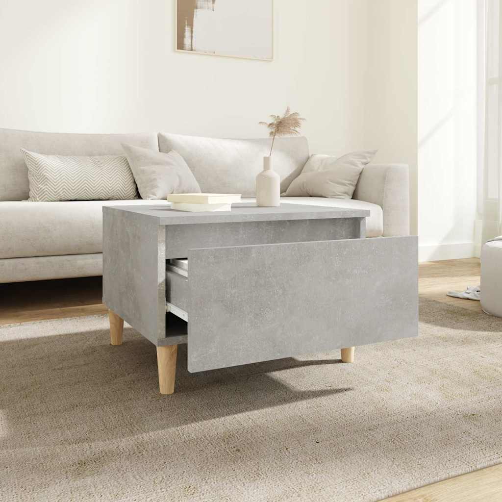 vidaXL Side Table Concrete Grey 50x46x35 cm Engineered Wood