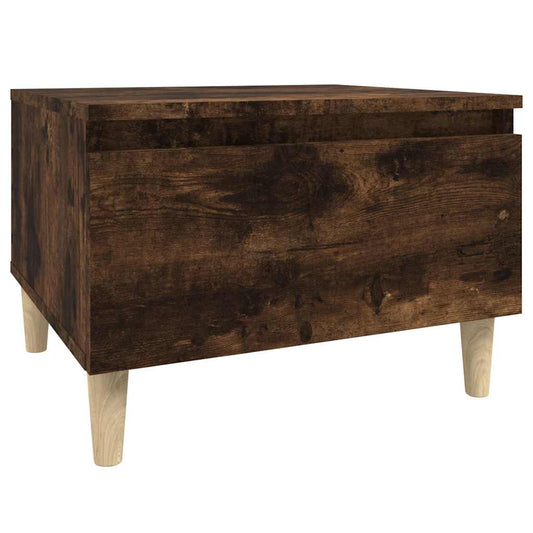 vidaXL Side Table Smoked Oak 50x46x35 cm Engineered Wood
