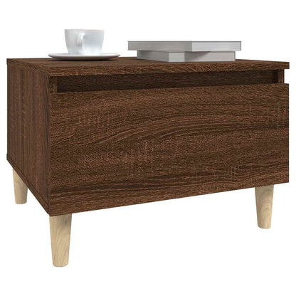 vidaXL Side Tables 2 pcs Brown Oak 50x46x35 cm Engineered Wood