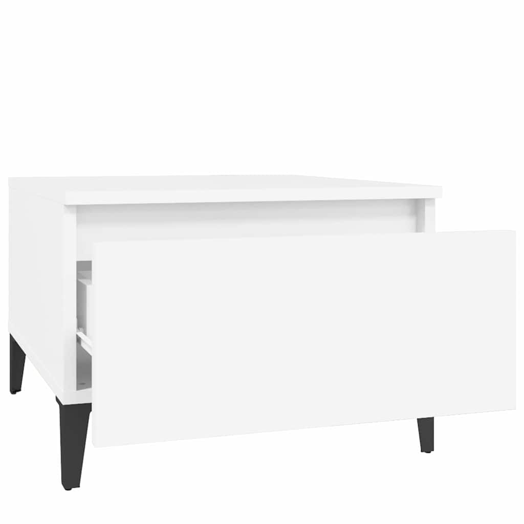 vidaXL Side Tables 2 pcs White 50x46x35 cm Engineered Wood