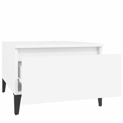 vidaXL Side Tables 2 pcs White 50x46x35 cm Engineered Wood