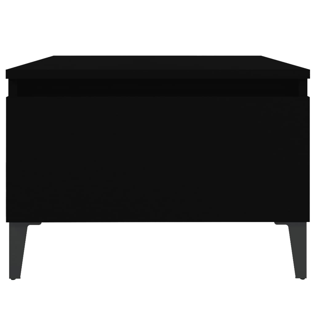 vidaXL Side Table Black 50x46x35 cm Engineered Wood