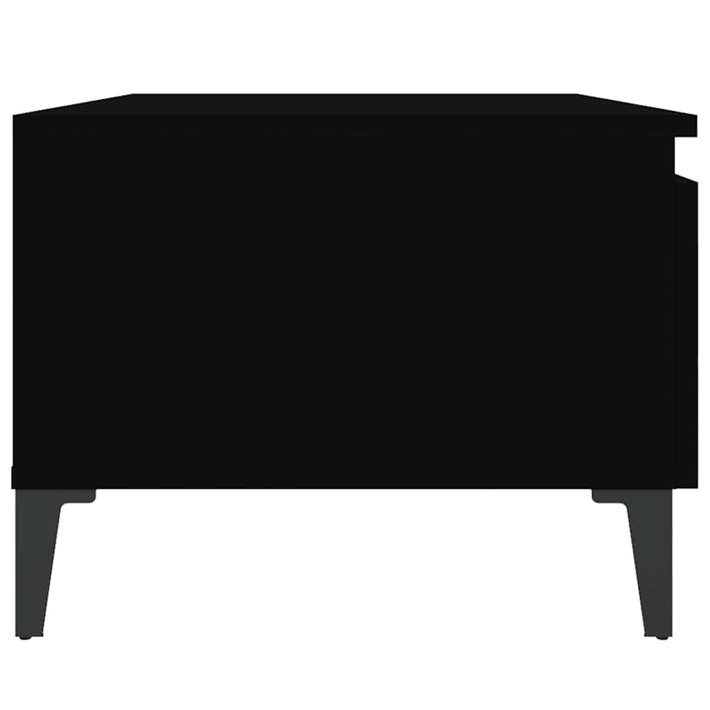 vidaXL Side Tables 2 pcs Black 50x46x35 cm Engineered Wood