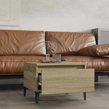 vidaXL Side Table Sonoma Oak 50x46x35 cm Engineered Wood