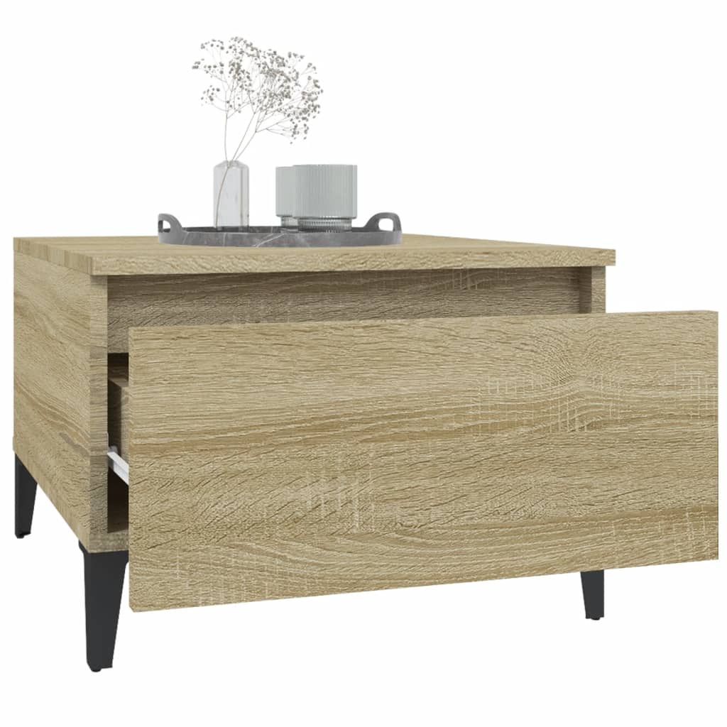 vidaXL Side Table Sonoma Oak 50x46x35 cm Engineered Wood