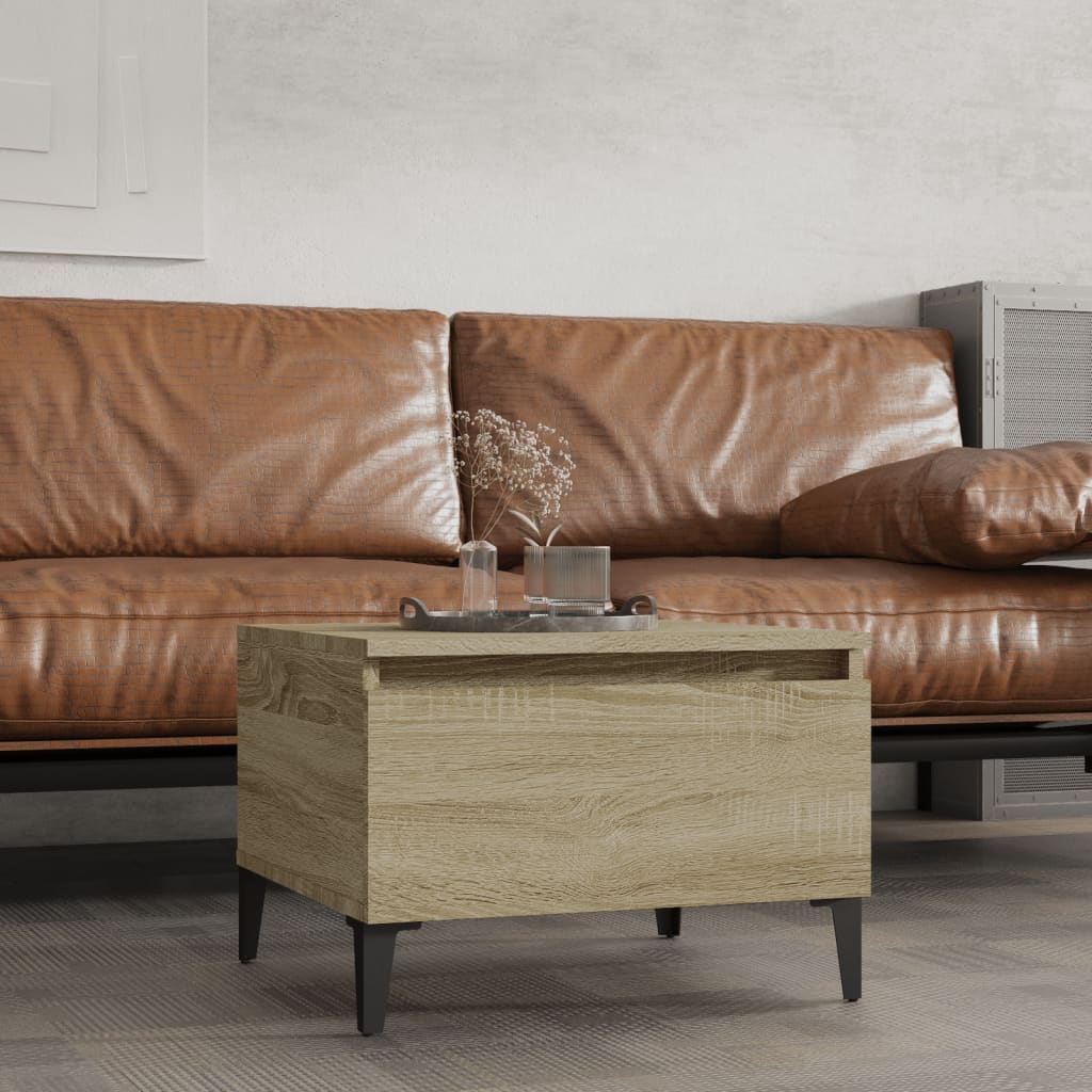 vidaXL Side Table Sonoma Oak 50x46x35 cm Engineered Wood