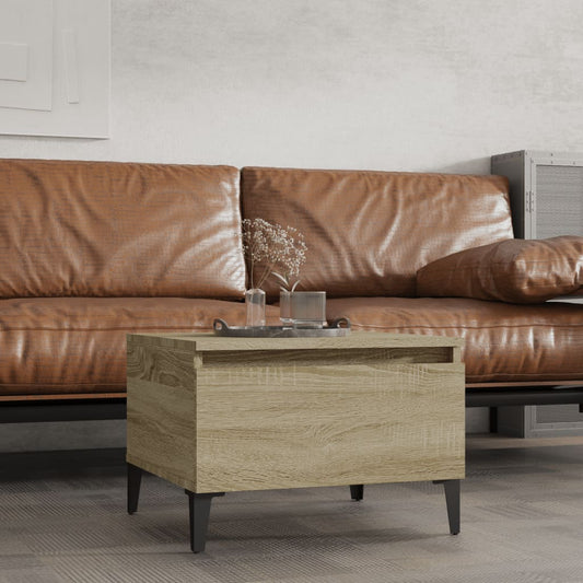 vidaXL Side Table Sonoma Oak 50x46x35 cm Engineered Wood