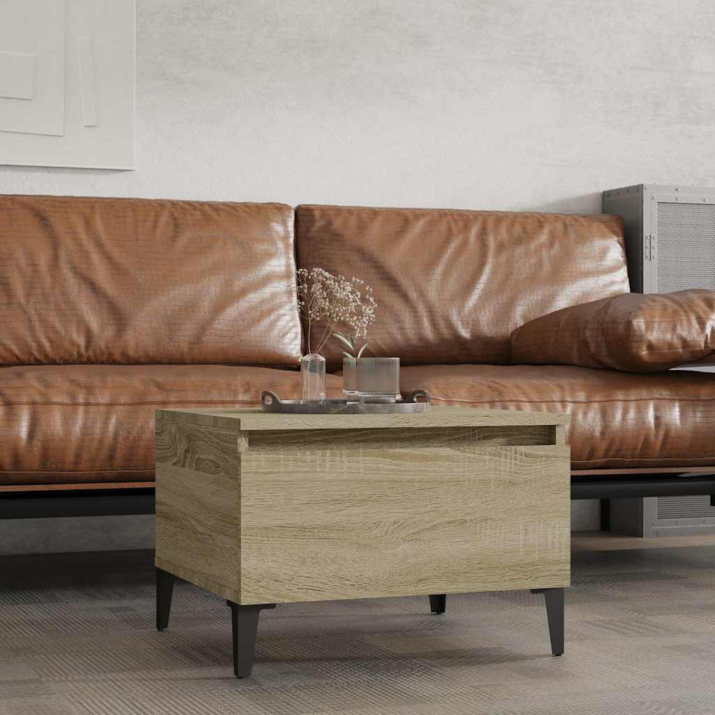 vidaXL Side Table Sonoma Oak 50x46x35 cm Engineered Wood
