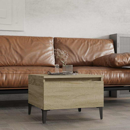 vidaXL Side Table Sonoma Oak 50x46x35 cm Engineered Wood