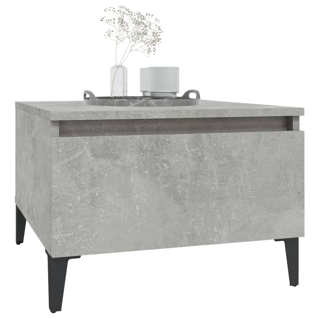 vidaXL Side Table Concrete Grey 50x46x35 cm Engineered Wood