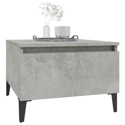vidaXL Side Tables 2 pcs Concrete Grey 50x46x35 cm Engineered Wood