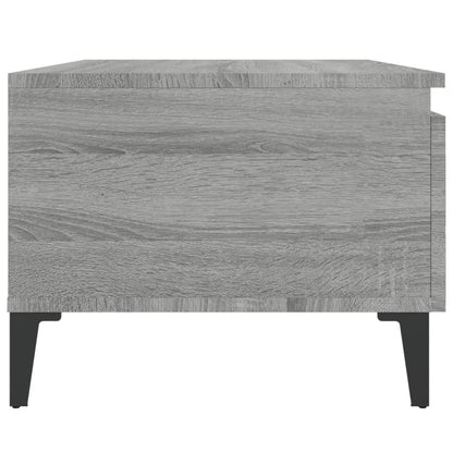 vidaXL Side Table Grey Sonoma 50x46x35 cm Engineered Wood