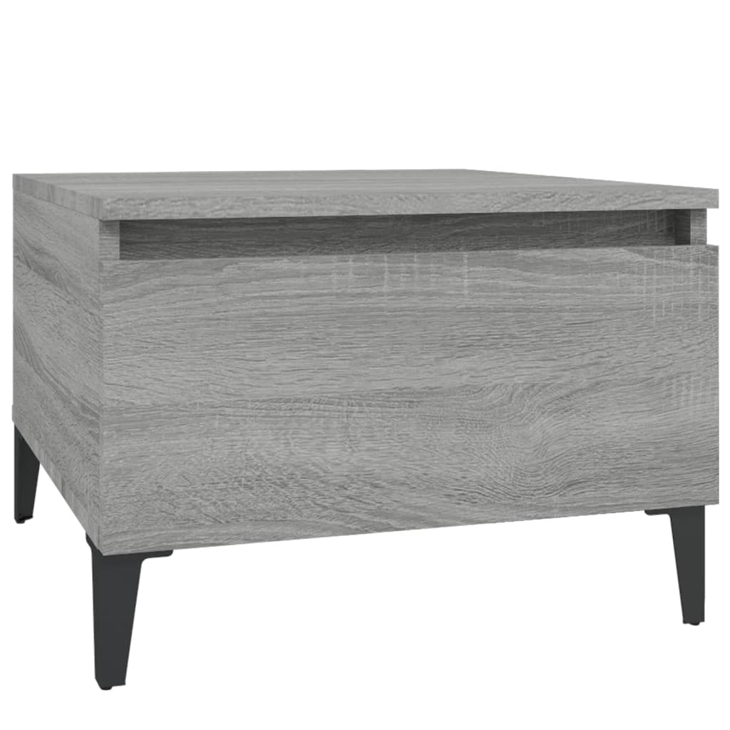 vidaXL Side Tables 2 pcs Grey Sonoma 50x46x35 cm Engineered Wood