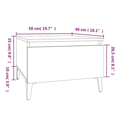 vidaXL Side Tables 2 pcs Grey Sonoma 50x46x35 cm Engineered Wood