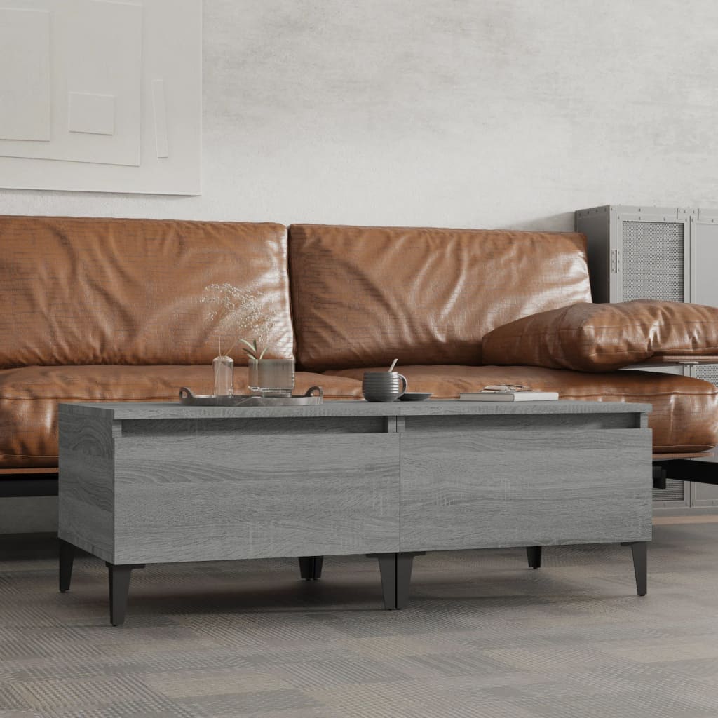 vidaXL Side Tables 2 pcs Grey Sonoma 50x46x35 cm Engineered Wood