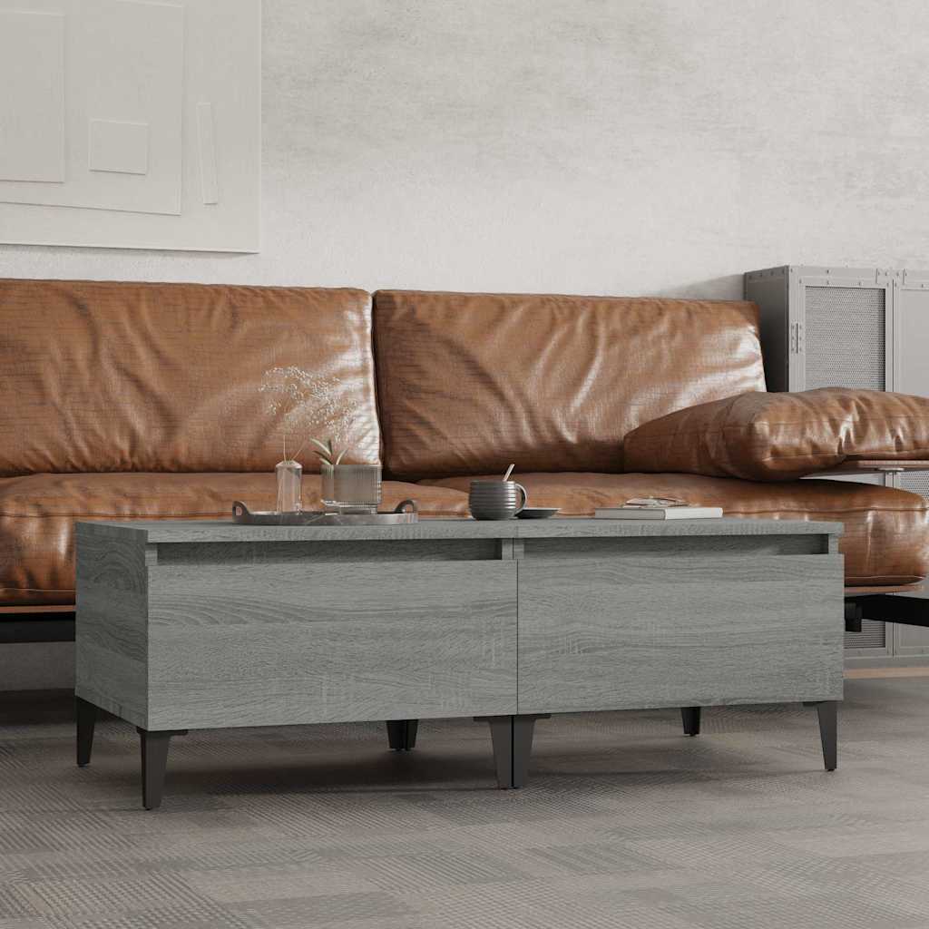 vidaXL Side Tables 2 pcs Grey Sonoma 50x46x35 cm Engineered Wood