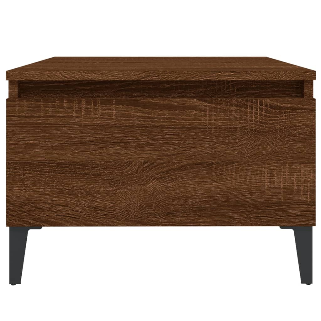 vidaXL Side Table Brown Oak 50x46x35 cm Engineered Wood
