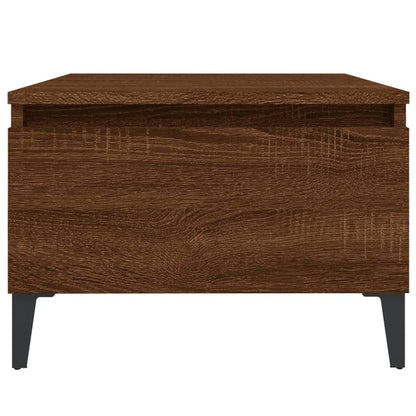vidaXL Side Table Brown Oak 50x46x35 cm Engineered Wood