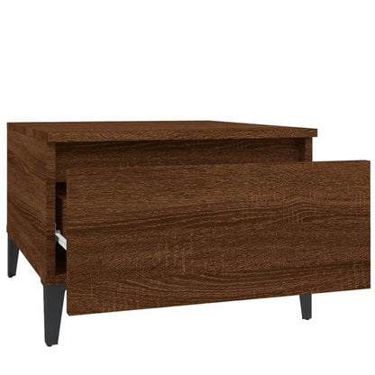 vidaXL Side Tables 2 pcs Brown Oak 50x46x35 cm Engineered Wood