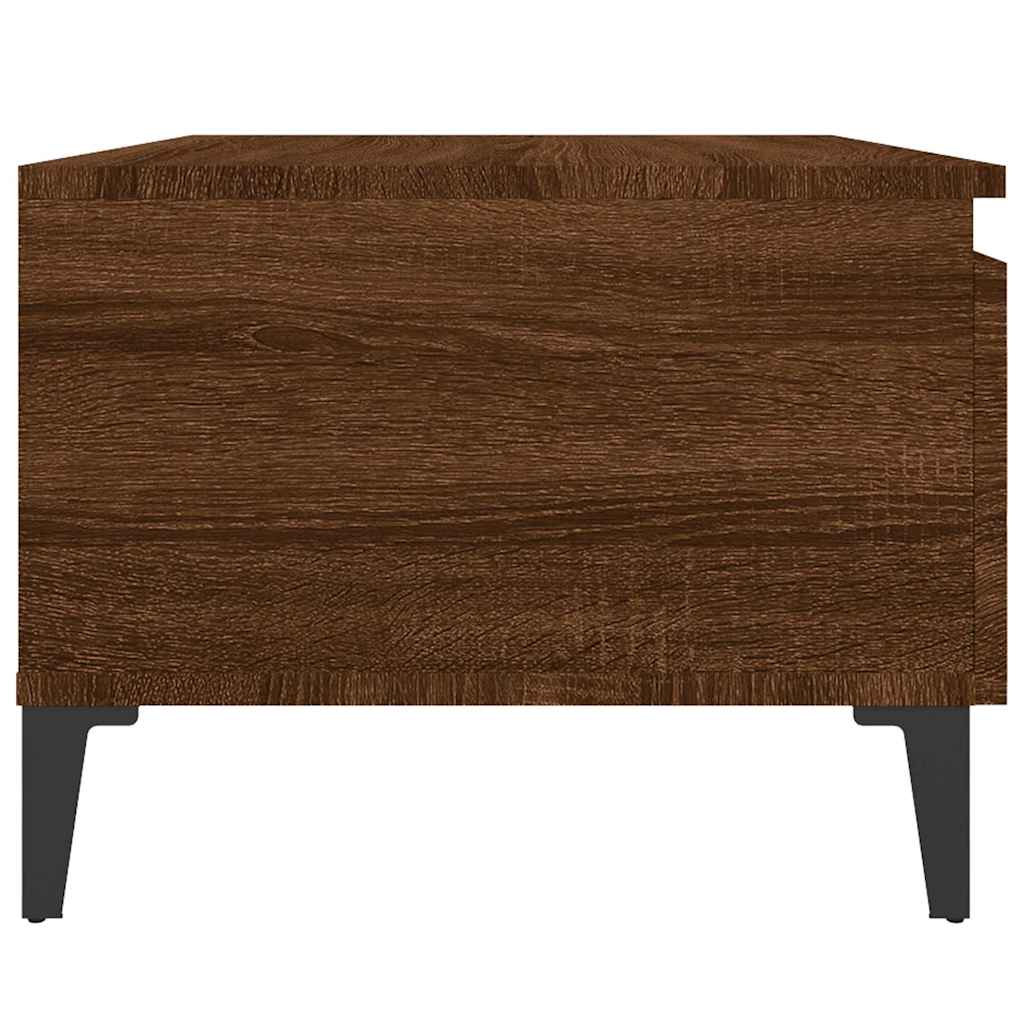 vidaXL Side Tables 2 pcs Brown Oak 50x46x35 cm Engineered Wood