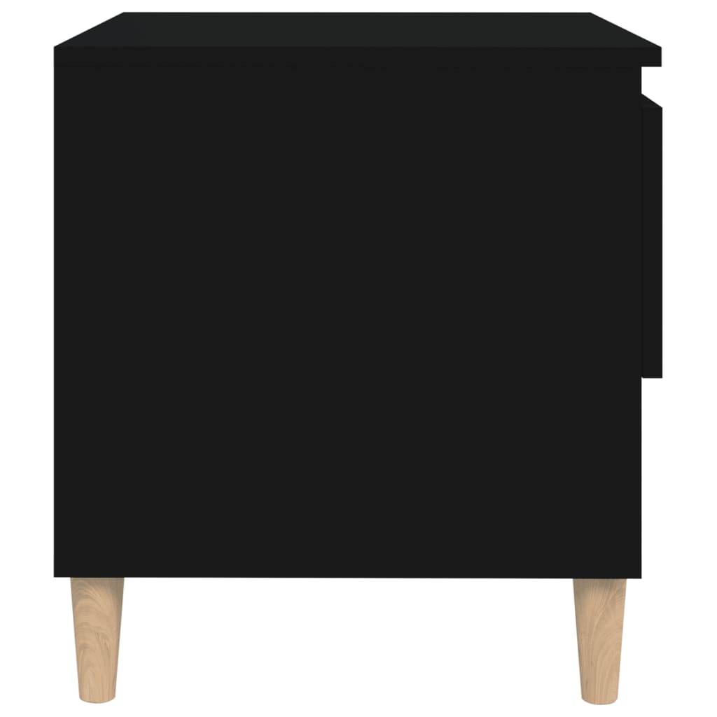 vidaXL Bedside Tables 2 pcs Black 50x46x50 Engineered Wood