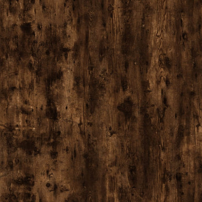 vidaXL Bedside Table Smoked Oak 50x46x50 Engineered Wood