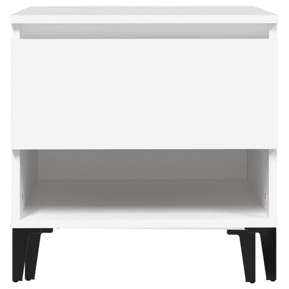 vidaXL Side Table White 50x46x50 cm Engineered Wood