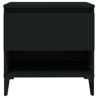 vidaXL Side Table Black 50x46x50 cm Engineered Wood