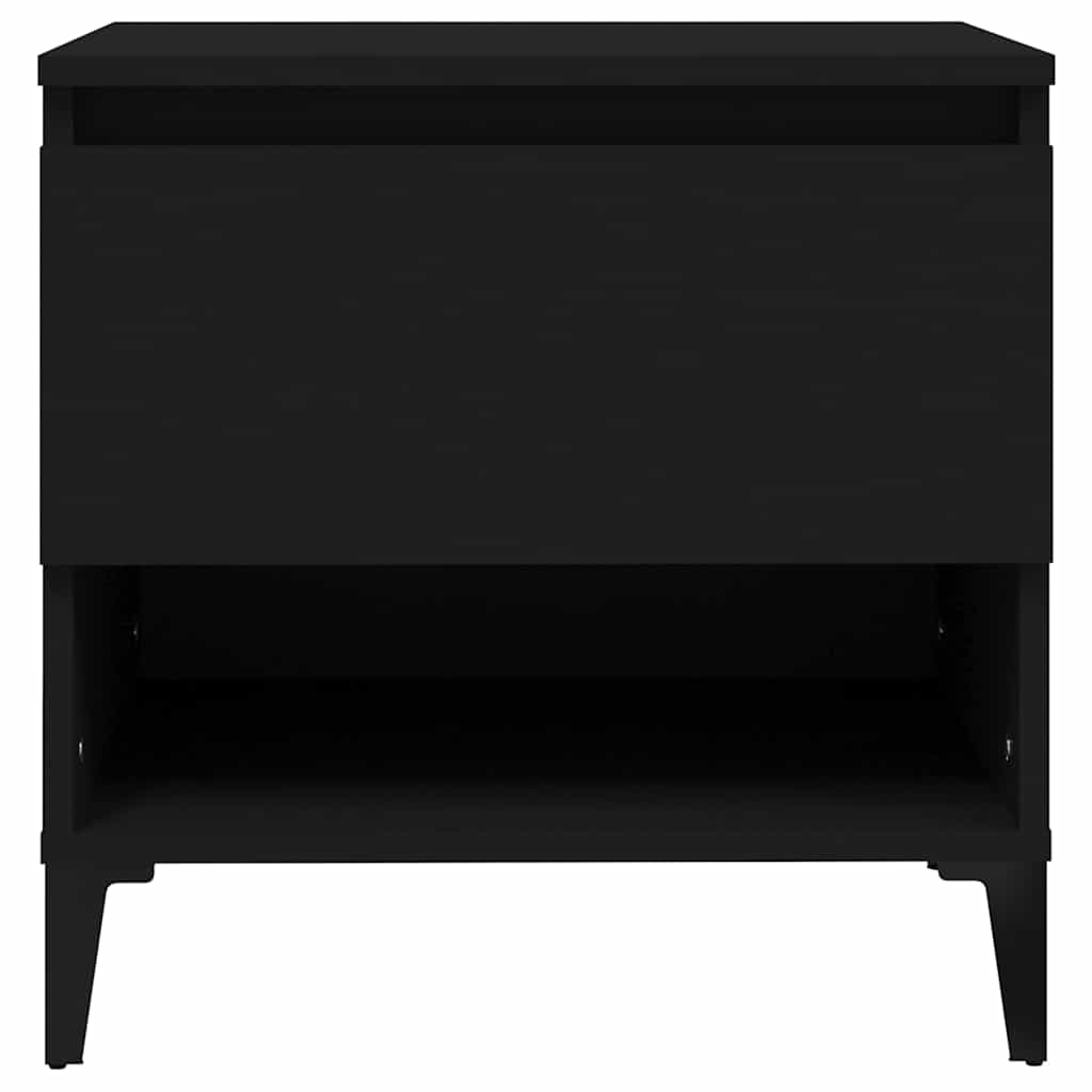vidaXL Side Table Black 50x46x50 cm Engineered Wood