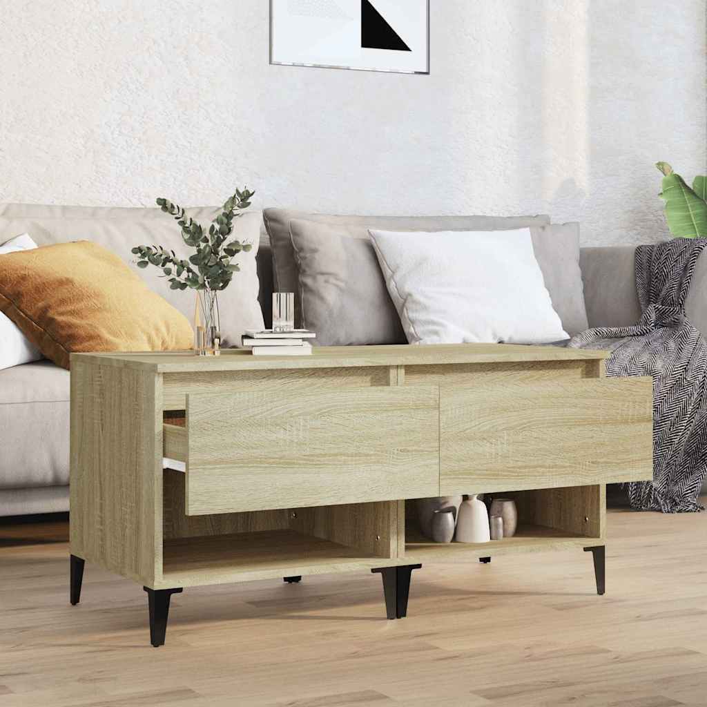 vidaXL Side Tables 2 pcs Sonoma Oak 50x46x50 cm Engineered Wood