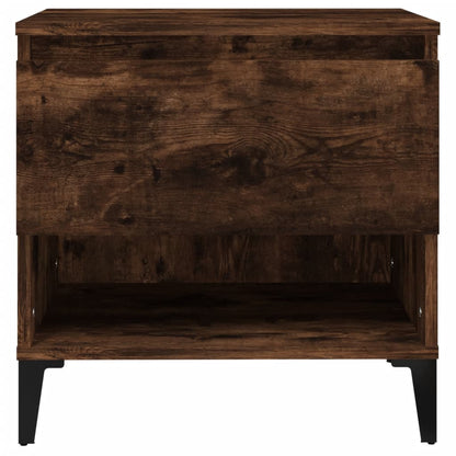vidaXL Side Table Smoked Oak 50x46x50 cm Engineered Wood