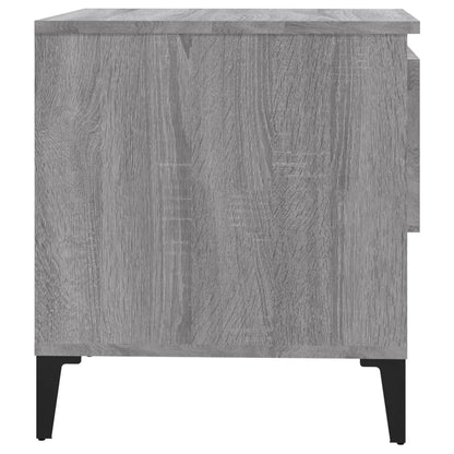 vidaXL Side Tables 2 pcs Grey Sonoma 50x46x50 cm Engineered Wood