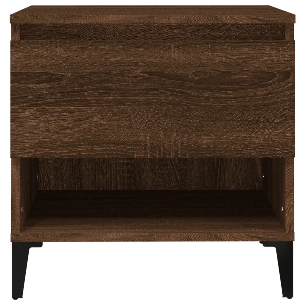 vidaXL Side Table Brown Oak 50x46x50 cm Engineered Wood