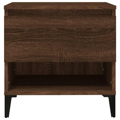 vidaXL Side Tables 2 pcs Brown Oak 50x46x50 cm Engineered Wood