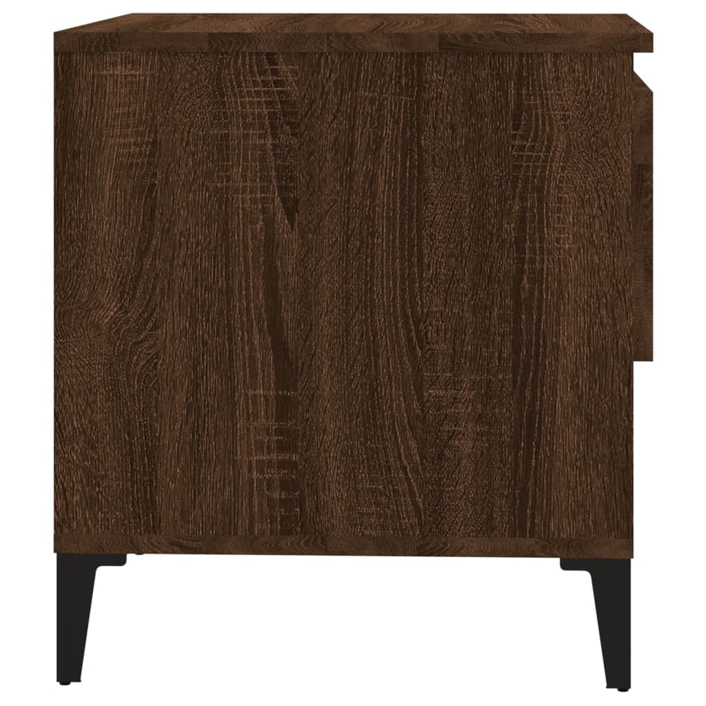 vidaXL Side Tables 2 pcs Brown Oak 50x46x50 cm Engineered Wood