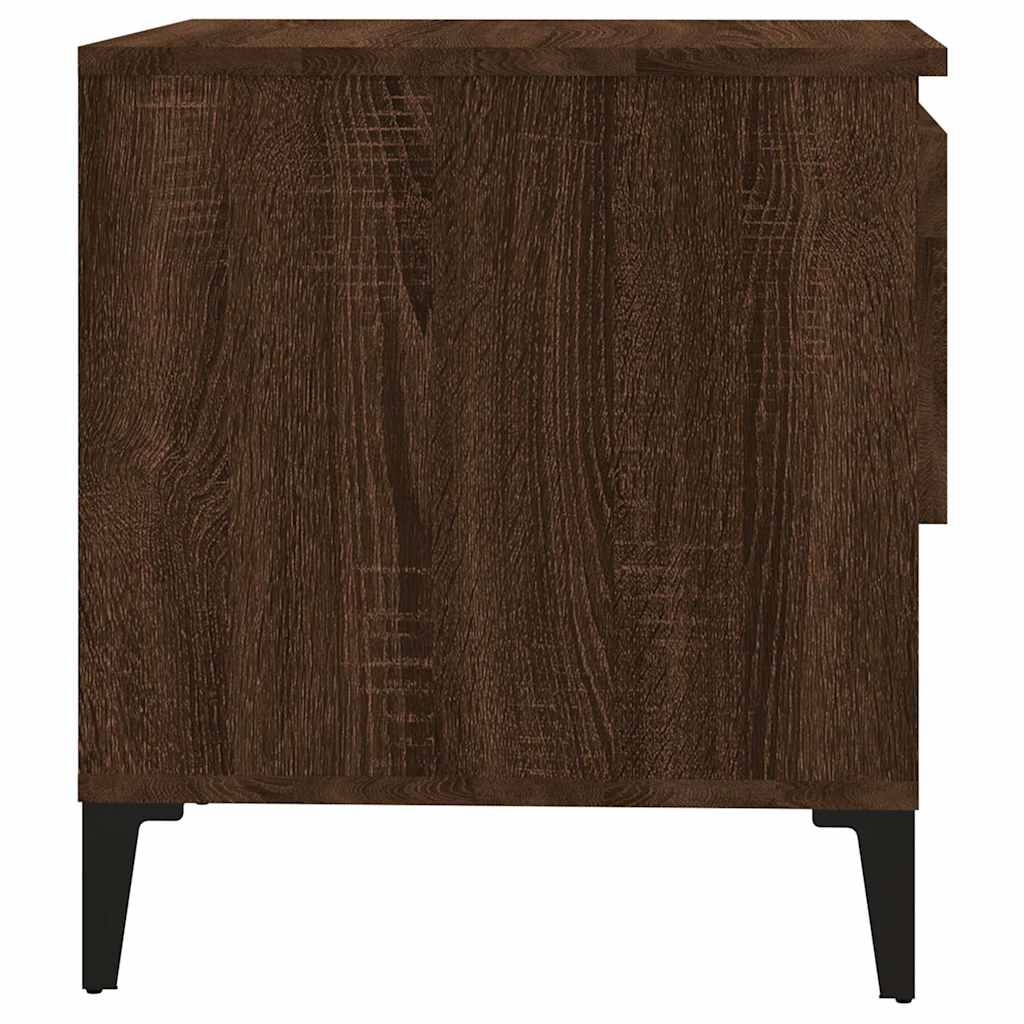 vidaXL Side Tables 2 pcs Brown Oak 50x46x50 cm Engineered Wood