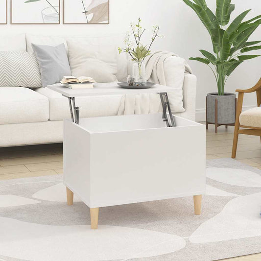 vidaXL Coffee Table White 60x44,5x45 cm Engineered Wood