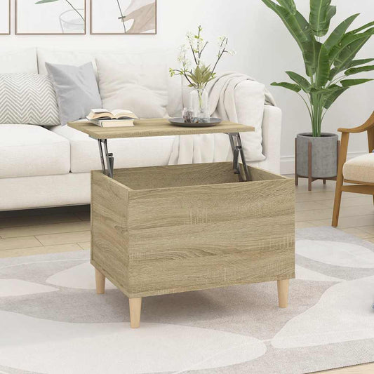 vidaXL Coffee Table Sonoma Oak 60x44,5x45 cm Engineered Wood