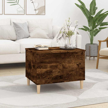 vidaXL Coffee Table Smoked Oak 60x44,5x45 cm Engineered Wood