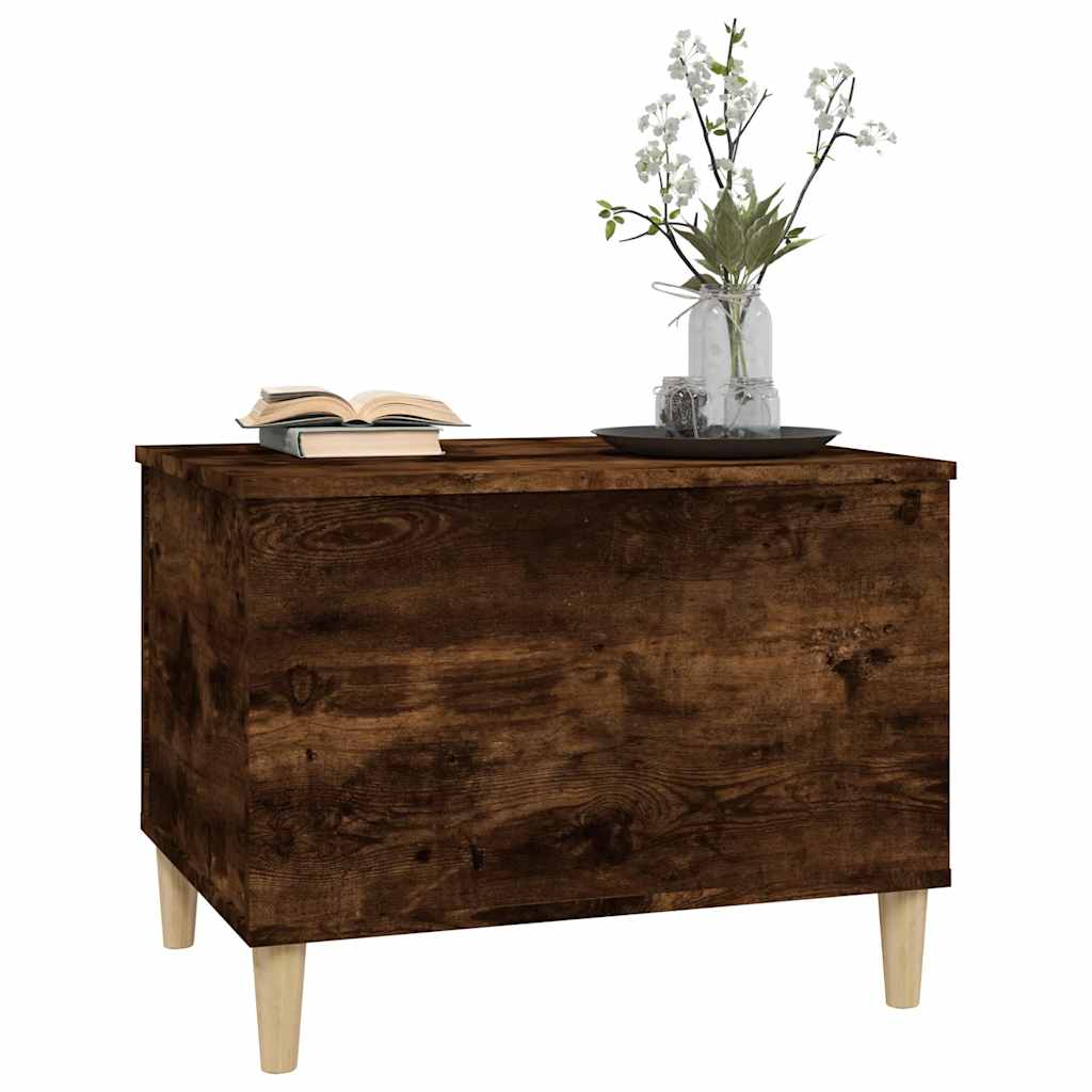 vidaXL Coffee Table Smoked Oak 60x44,5x45 cm Engineered Wood