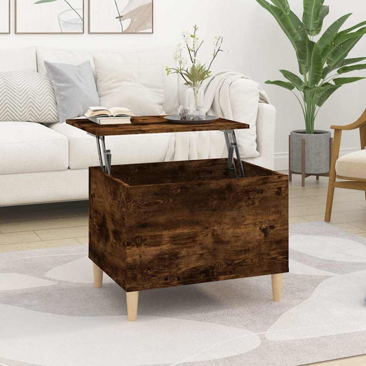 vidaXL Coffee Table Smoked Oak 60x44,5x45 cm Engineered Wood