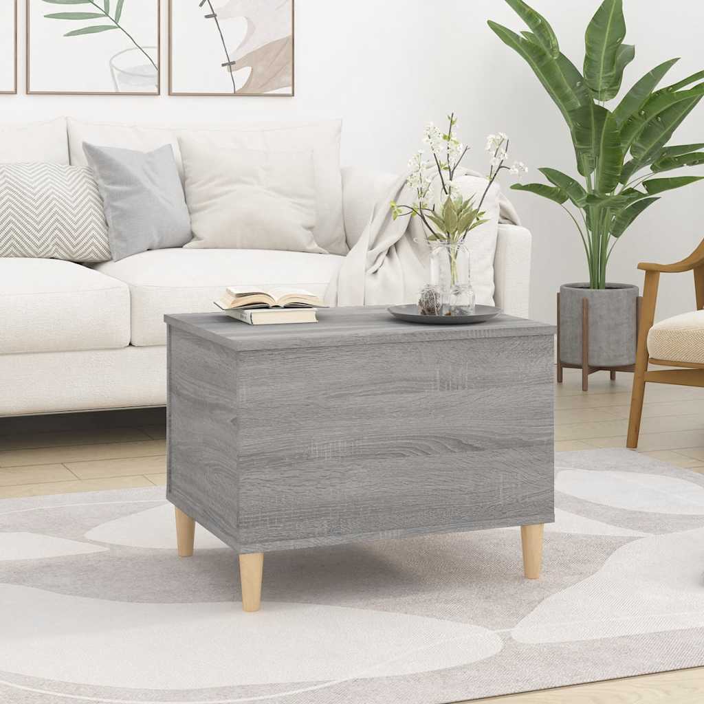 vidaXL Coffee Table Grey Sonoma 60x44,5x45 cm Engineered Wood