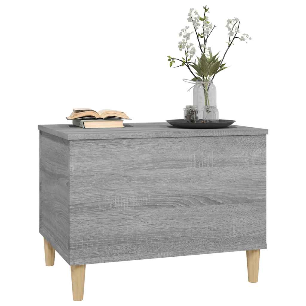 vidaXL Coffee Table Grey Sonoma 60x44,5x45 cm Engineered Wood