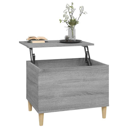vidaXL Coffee Table Grey Sonoma 60x44,5x45 cm Engineered Wood